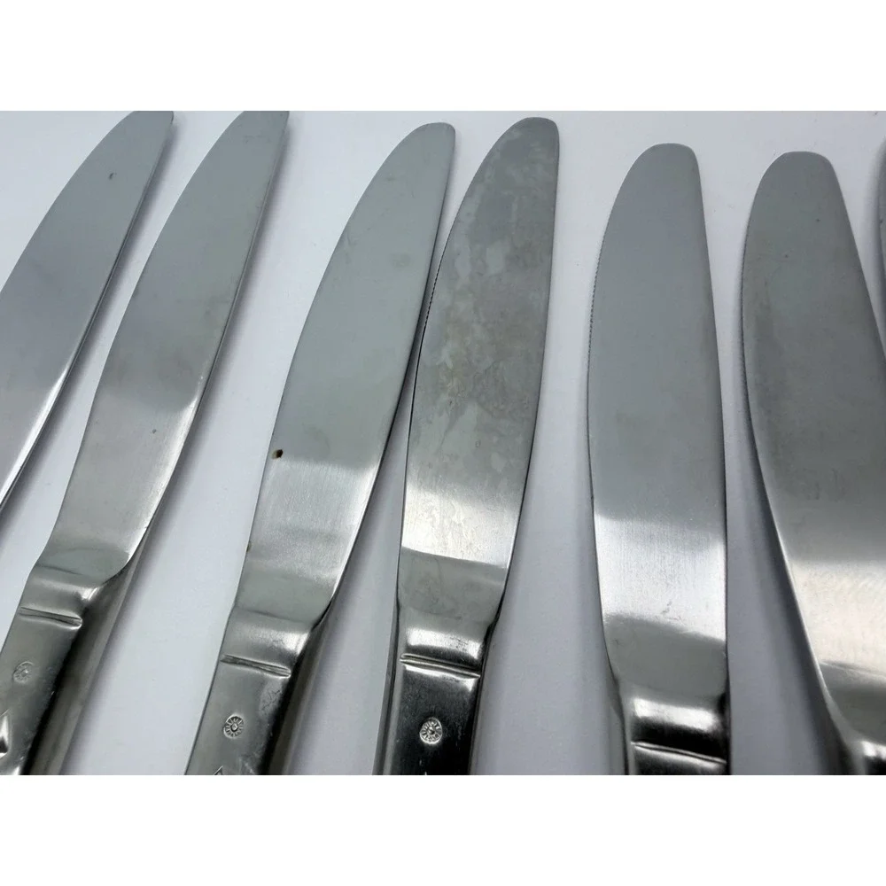 Wallace TAOS 18/10 Stainless Steel Flatware Dinner‎ Knives Lot of 8 Southwest